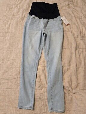 Isabel By Ingrid & Isabel Over The Belly Skinny Light Wash Jeans 8
